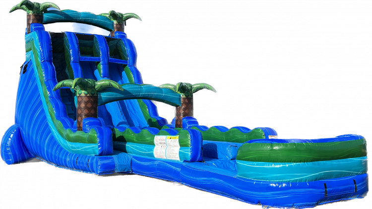 22 Island Drop Dual Lane Hybrid Slide