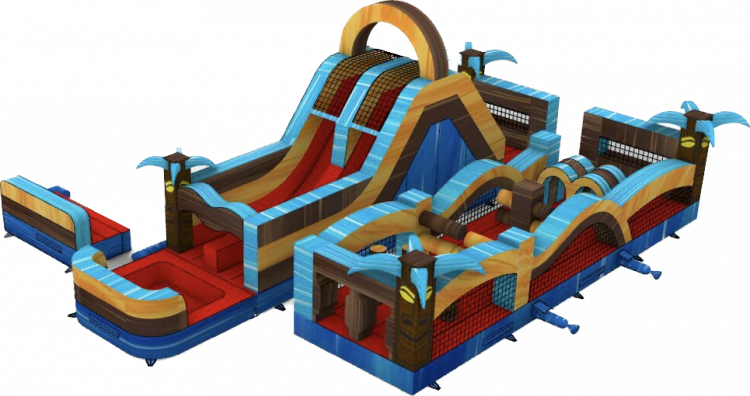 62’ Tropic Shock Obstacle Course wet/dry