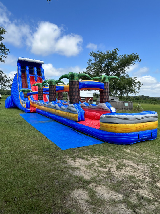28 Tropical Paradise Dual Lane Slide with Extension
